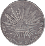 1874 SILVER 8 REALES MEXICO - SILVER WORLD COINS - Cambridgeshire Coins