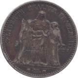 1874 SILVER FRANCE 5 FRANCS - SILVER WORLD COINS - Cambridgeshire Coins