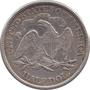 1874 SILVER HALF DOLLAR USA - SILVER WORLD COINS - Cambridgeshire Coins