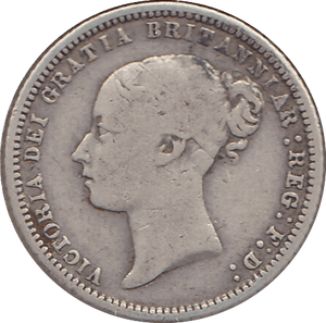 1874 SIXPENCE ( FINE ) - SIXPENCE - Cambridgeshire Coins