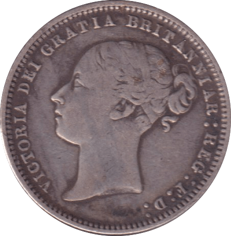 1874 SIXPENCE ( GF ) - SIXPENCE - Cambridgeshire Coins