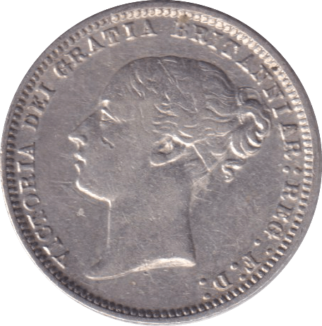 1874 SIXPENCE ( GVF ) - SIXPENCE - Cambridgeshire Coins