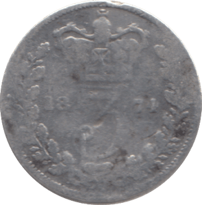 1874 THREEPENCE ( NF ) - THREEPENCE - Cambridgeshire Coins
