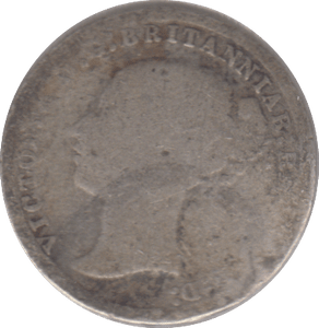 1874 THREEPENCE ( NF ) - THREEPENCE - Cambridgeshire Coins