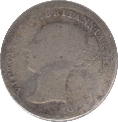 1874 THREEPENCE ( NF ) - THREEPENCE - Cambridgeshire Coins