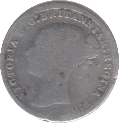 1874 THREEPENCE ( NF ) - THREEPENCE - Cambridgeshire Coins