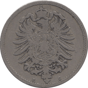 1875 10 PFENNIG GERMANY - SILVER WORLD COINS - Cambridgeshire Coins
