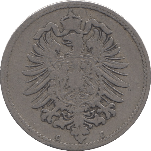 1875 10 PFENNIG GERMANY - SILVER WORLD COINS - Cambridgeshire Coins