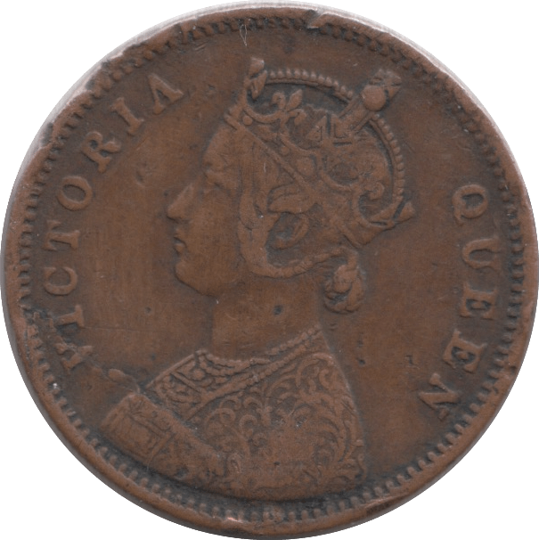 1875 1/4 ANNA INDIA - WORLD COINS - Cambridgeshire Coins