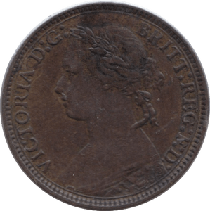 1875 FARTHING ( EF ) H - Farthing - Cambridgeshire Coins