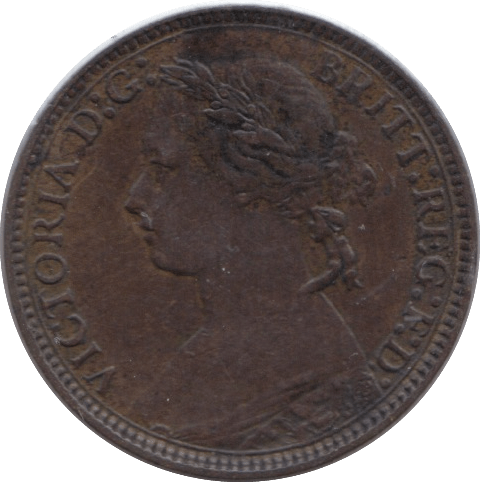 1875 FARTHING ( EF ) H - Farthing - Cambridgeshire Coins