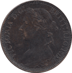 1875 FARTHING ( EF ) H - FARTHING - Cambridgeshire Coins