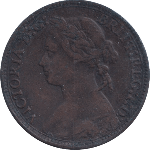 1875 FARTHING ( FINE ) - FARTHING - Cambridgeshire Coins