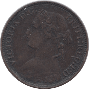 1875 FARTHING ( FINE ) H - Farthing - Cambridgeshire Coins