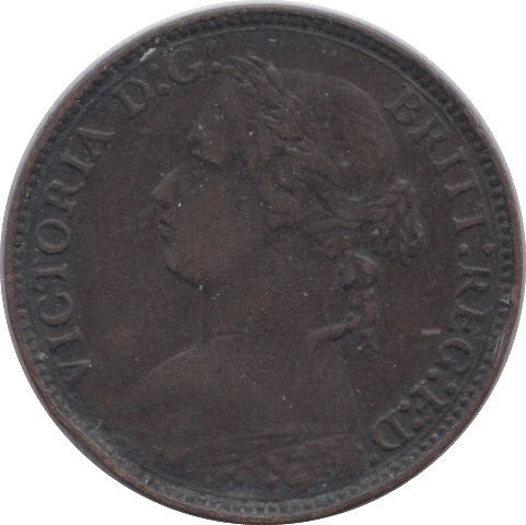 1875 FARTHING ( FINE ) H - Farthing - Cambridgeshire Coins