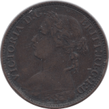 1875 FARTHING ( FINE ) H - Farthing - Cambridgeshire Coins