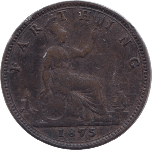 1875 FARTHING ( VF ) - Farthing - Cambridgeshire Coins