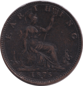 1875 FARTHING ( VF ) - FARTHING - Cambridgeshire Coins