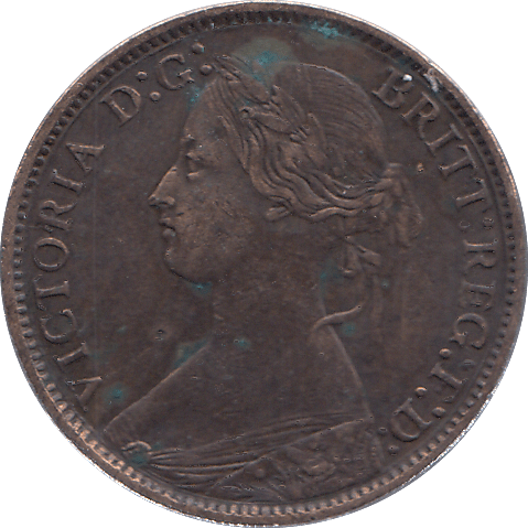 1875 FARTHING ( VF ) - FARTHING - Cambridgeshire Coins