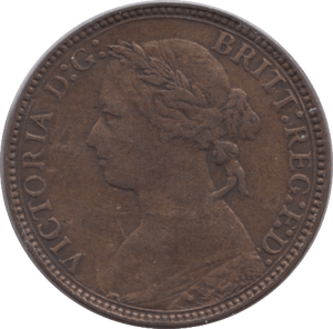1875 FARTHING ( VF ) - Farthing - Cambridgeshire Coins
