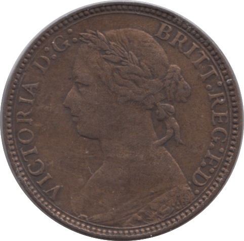 1875 FARTHING ( VF ) - Farthing - Cambridgeshire Coins
