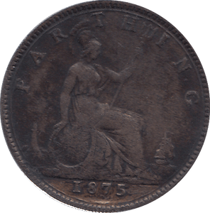 1875 FARTHING ( VF ) - FARTHING - Cambridgeshire Coins