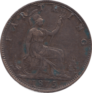 1875 FARTHING ( VF ) - FARTHING - Cambridgeshire Coins