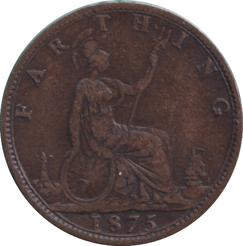 1875 FARTHING ( VF ) - FARTHING - Cambridgeshire Coins