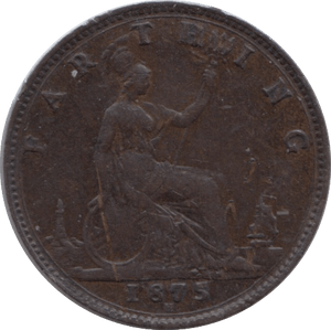 1875 FARTHING ( VF ) H - Farthing - Cambridgeshire Coins
