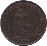 1875 FARTHING ( VF ) H - Farthing - Cambridgeshire Coins