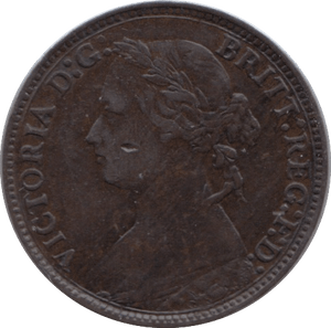 1875 FARTHING ( VF ) H - Farthing - Cambridgeshire Coins