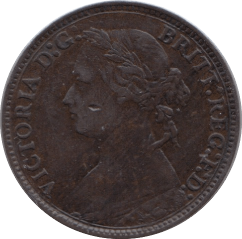 1875 FARTHING ( VF ) H - Farthing - Cambridgeshire Coins