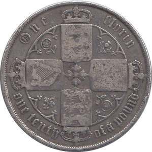 1875 FLORIN ( FINE ) 3 - FLORIN - Cambridgeshire Coins