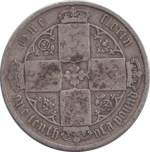 1875 FLORIN ( FINE ) - FLORIN - Cambridgeshire Coins