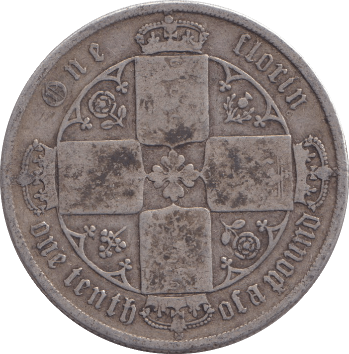 1875 FLORIN ( FINE ) - FLORIN - Cambridgeshire Coins