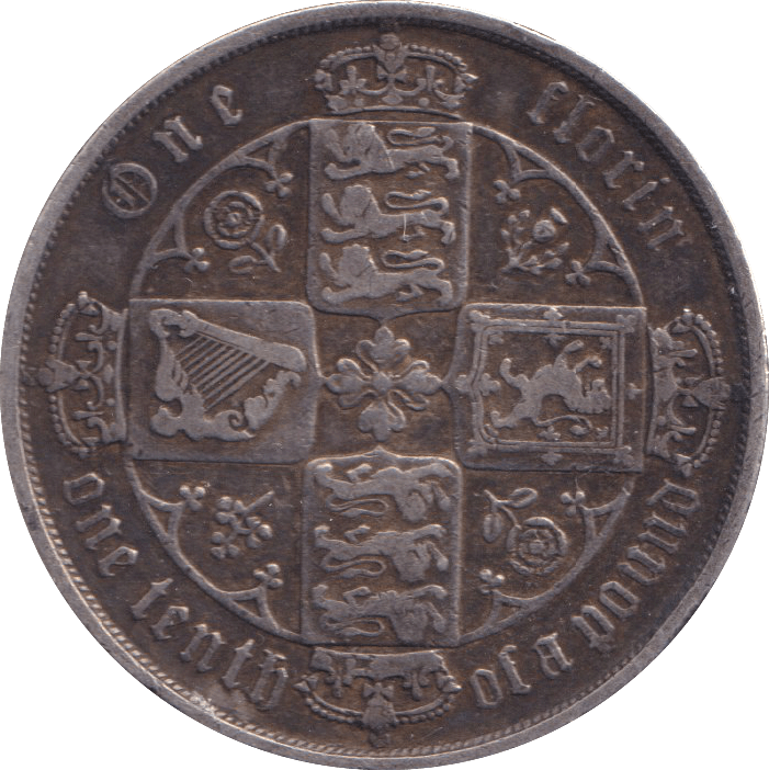 1875 FLORIN ( VF ) - FLORIN - Cambridgeshire Coins