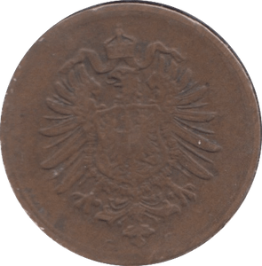 1875 GERMANY 1 PFENNIG - SILVER WORLD COINS - Cambridgeshire Coins