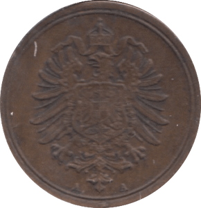 1875 GERMANY ONE PFENNIG - WORLD COINS - Cambridgeshire Coins