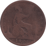 1875 H PENNY ( FAIR ) - PENNY - Cambridgeshire Coins