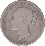 1875 HALFCROWN ( FINE ) - HALFCROWN - Cambridgeshire Coins