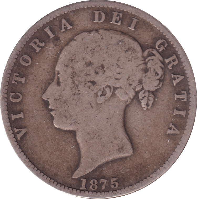 1875 HALFCROWN ( FINE ) - HALFCROWN - Cambridgeshire Coins