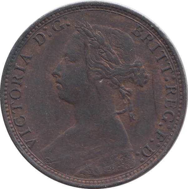1875 HALFPENNY ( EF ) - HALFPENNY - Cambridgeshire Coins