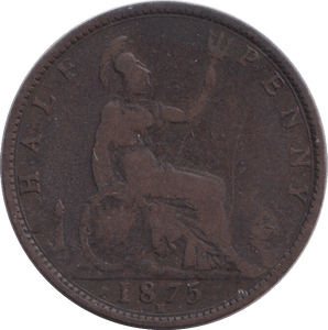 1875 HALFPENNY ( FINE ) - HALFPENNY - Cambridgeshire Coins