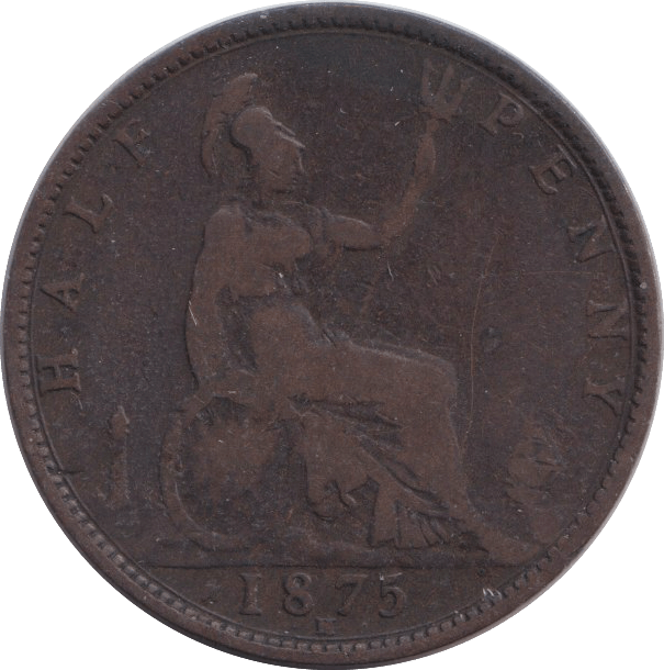 1875 HALFPENNY ( FINE ) - HALFPENNY - Cambridgeshire Coins