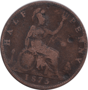 1875 HALFPENNY ( NF ) - HALFPENNY - Cambridgeshire Coins