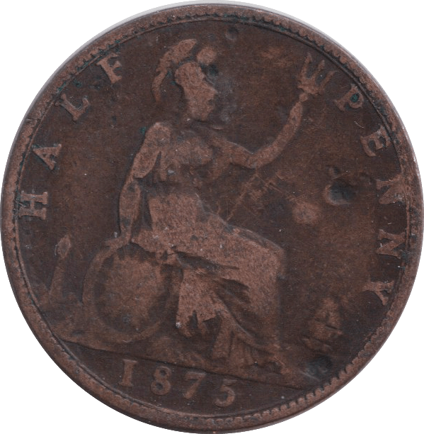 1875 HALFPENNY ( NF ) - HALFPENNY - Cambridgeshire Coins