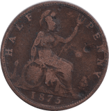 1875 HALFPENNY ( NF ) - HALFPENNY - Cambridgeshire Coins