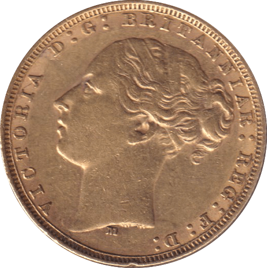 1875 M 1 GOLD SOVEREIGN ( GVF ) - SOVEREIGN - Cambridgeshire Coins