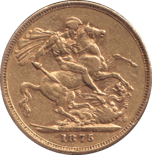 1875 M GOLD SOVEREIGN ( VF ) - SOVEREIGN - Cambridgeshire Coins