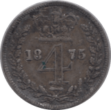 1875 MAUNDY FOURPENCE ( GF ) - MAUNDY FOURPENCE - Cambridgeshire Coins